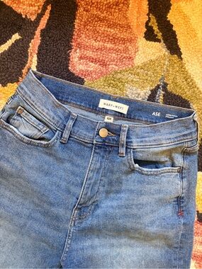 Warp + Weft ASE High-Rise Blue Denim Jeans